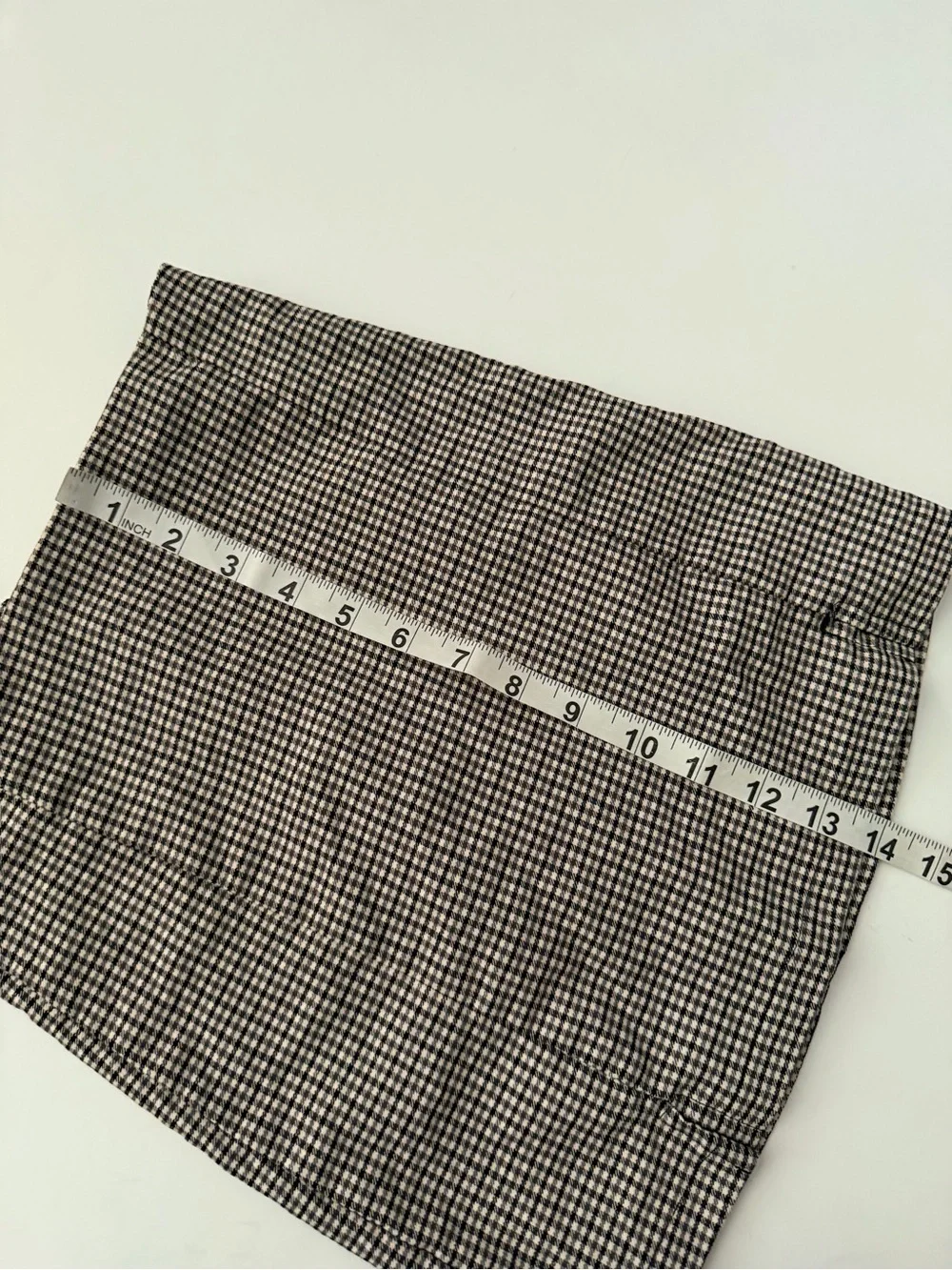Full Tilt Black & Brown Plaid Mini Skirt